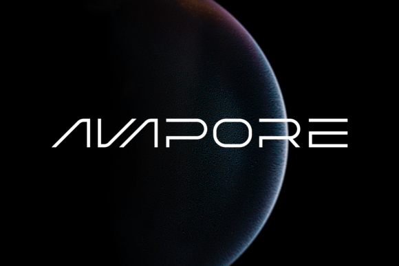 Avapore: A Futuristic Display Font for Modern Branding