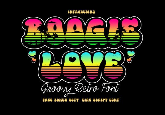 Boogie Love: A Funky Display Font for Bold Designs