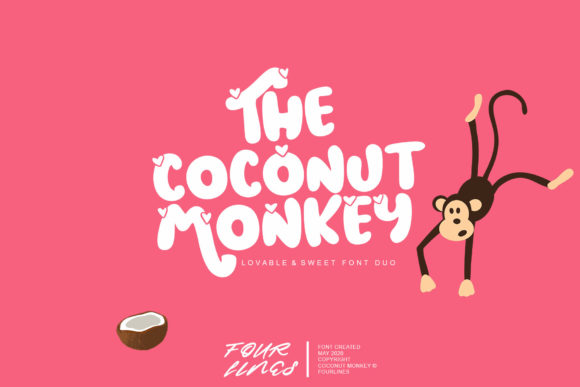 Coconut Monkey: A Sweet Display Font for Vibrant Designs