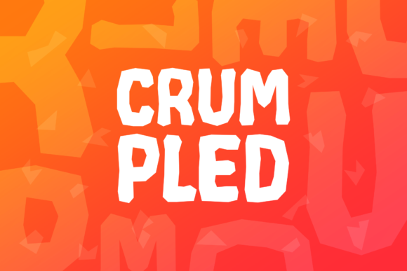 Crumpled: A Bold Typeface for Rustic Branding