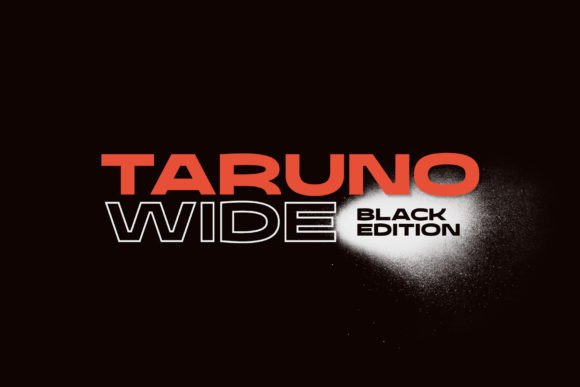 Discover Taruno Wide Black: A Bold Typeface for Modern Creators
