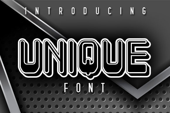 Discover Unique: A Premium 3D Display Font for Impactful Design