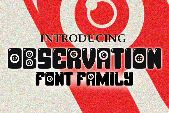 Observation: A Display Font That Radiates Personality