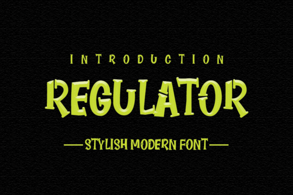 Regulator: The Bold Display Font for High-Impact Design